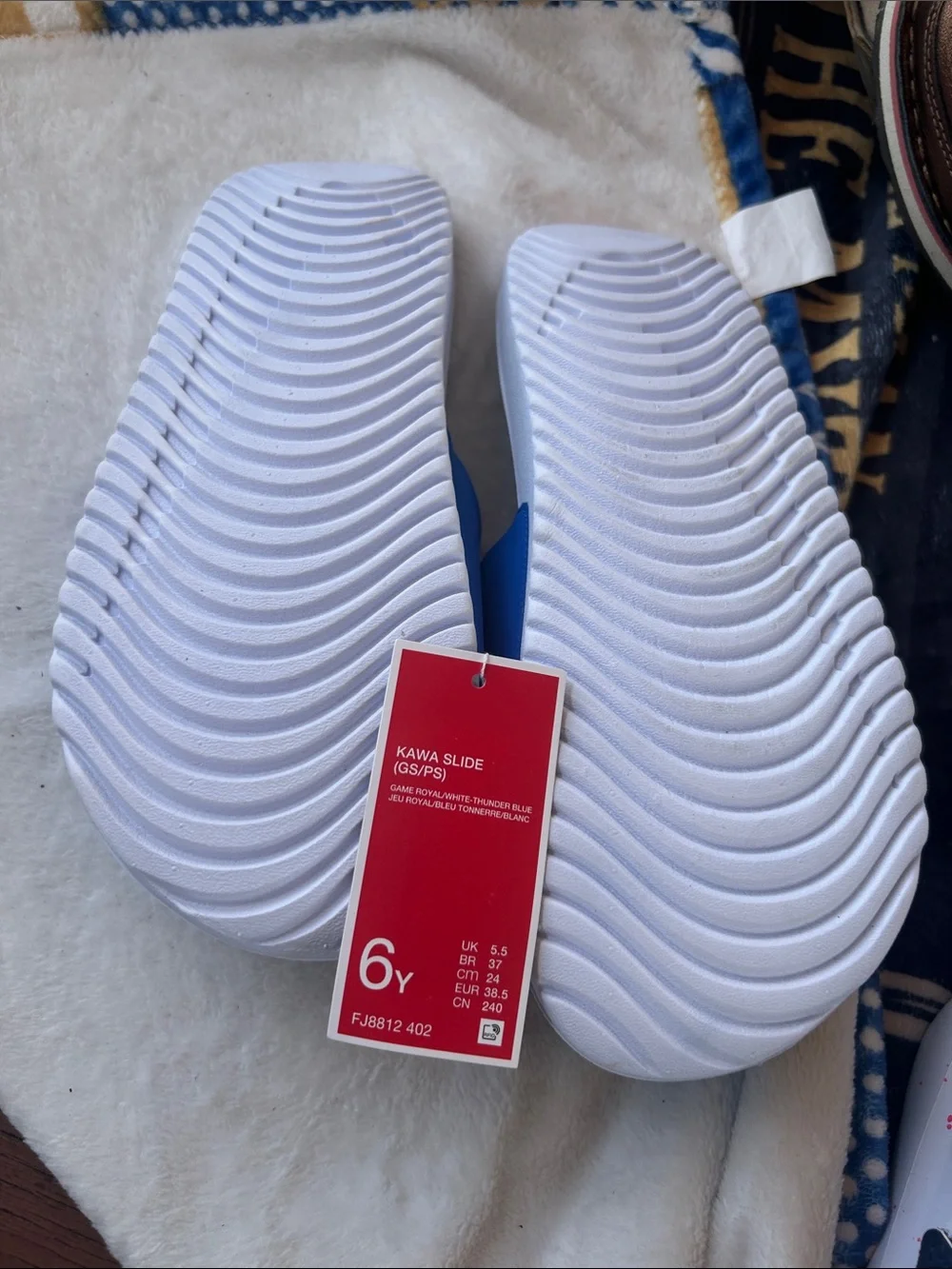 Nike blue slide
